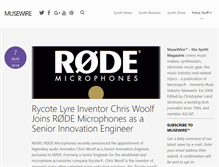 Tablet Screenshot of musewire.com